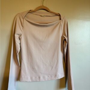 Elegant Blush Long Sleeve Top
